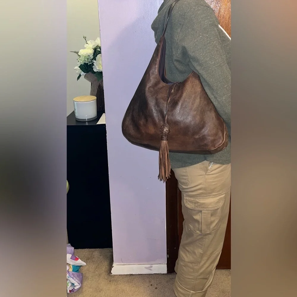 🍌 🍫 Banana Republic chocolate brown bag GUC - Picture 5 of 5